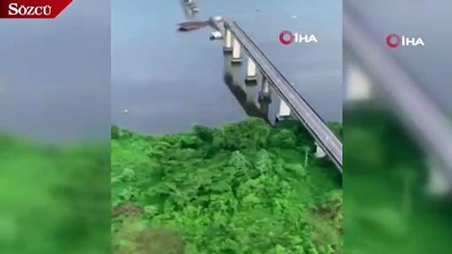 Brezilya'da nehrin üzerindeki köprü çöktü