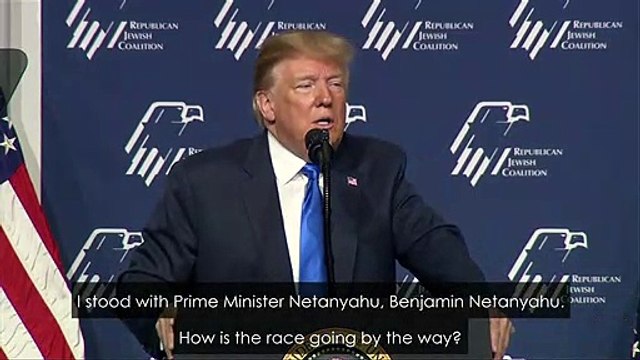 Trump tells US Jews Netanyahu is ‘your prime minister’