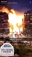 Un spectaculaire incendie à Paris