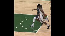 Middleton and Bledose go behind the back to set up Bucks dunks