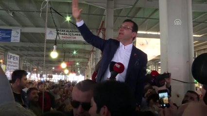 Ekrem İmamoğlu'dan Beylik Pazarı esnafına ziyaret - İSTANBUL