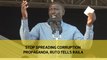 Stop spreading corruption propaganda, Ruto tells Raila