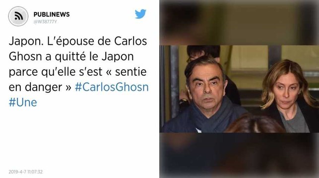 Japon. L'épouse de Carlos Ghosn a quitté le Japon parce qu'elle s'est « sentie en danger »