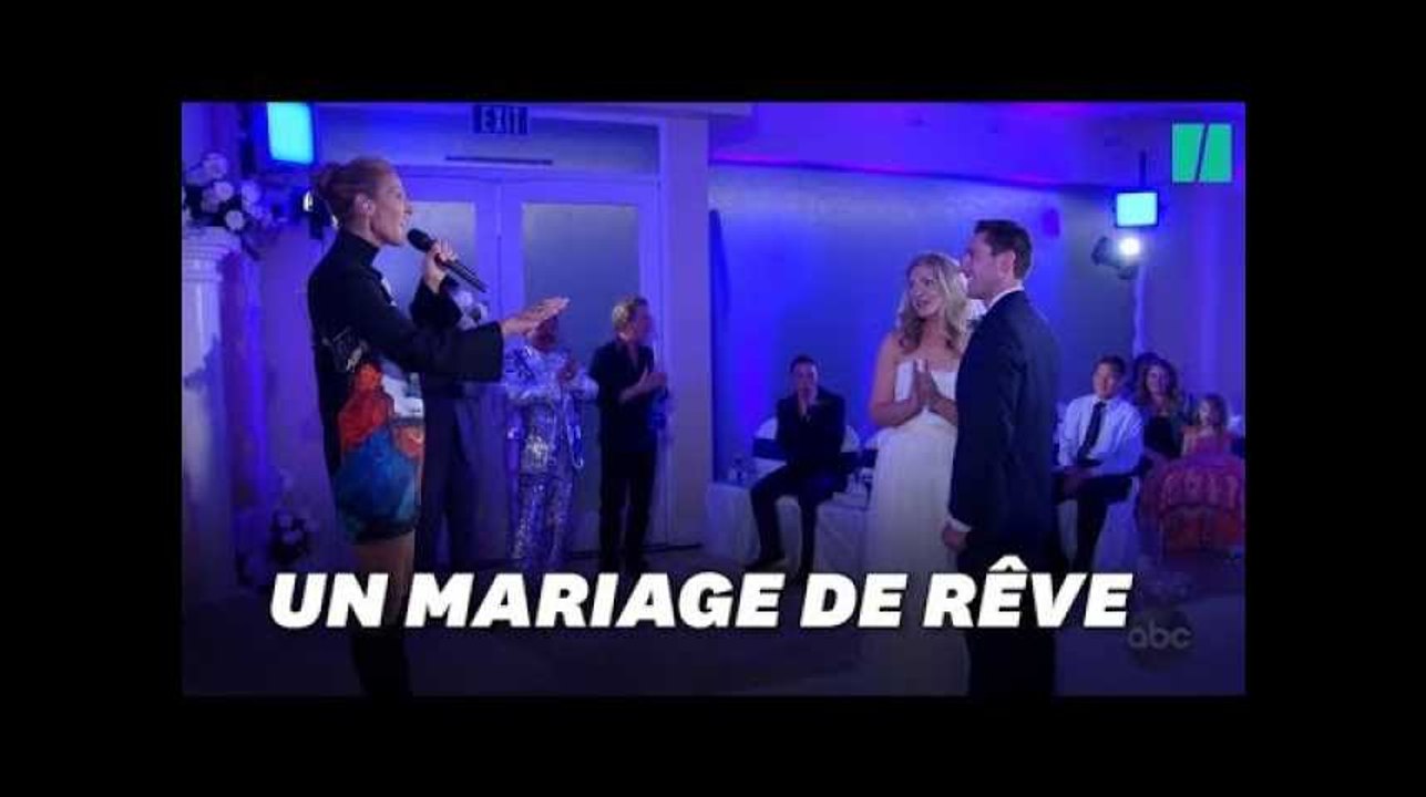 Céline Dion a fait la plus belle surprise à ce couple pendant leur mariage