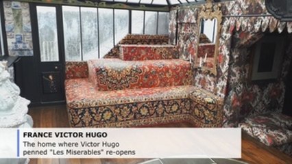 The home where Victor Hugo penned "Les Miserables" re-opens
