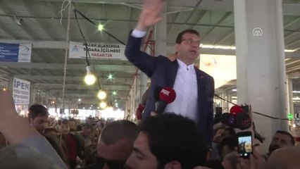 Ekrem İmamoğlu'dan Beylik Pazarı Esnafına Ziyaret