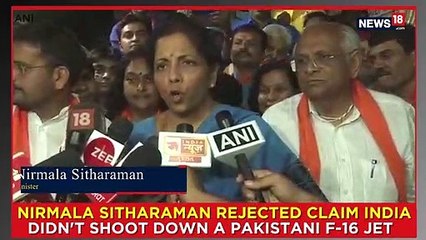 Nirmala Sitharaman Rejected Claim India Didn't Shoot Down A Pakistani F-16 Jet