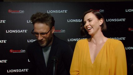 Seth Rogen and Charlize Theron At CinemaCon