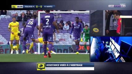 Andrei Girotto (Nantes) straight red card against Toulouse