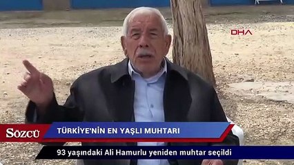 Türkiye'nin en yaşlı muhtarı