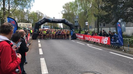 Le départ du 10 km des foulées Brin d’avoine