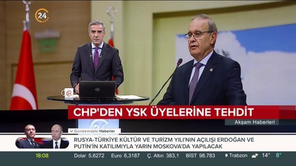 CHP'den YSK üyelerine tehdit