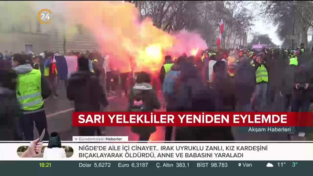 Sarı yelekliler yeniden eylemde