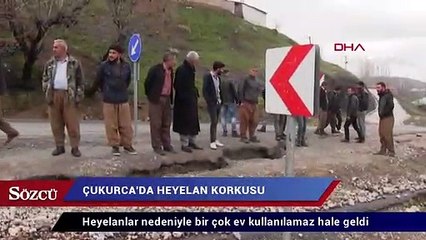 Çukurca'da heyelandan dolayı 15 ev boşaltıldı