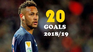 Neymar Jr 2018/2019 all 20 goals for PSG