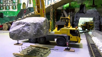 مذهلة RC 60t كتلة حجرية النقل! بارد الذات RC شاحنة رافعة! LTM 1055