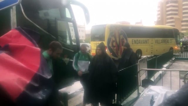 Betis-Villarreal: Llegada del Betis al Benito Villamarín