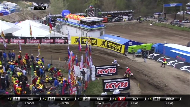Geerts & Olsen pass Tom Vialle - MXGP of Trentino 2019