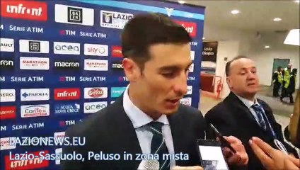 Lazio-Sassuolo, Peluso in zona mista
