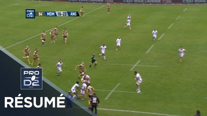 PRO D2 - Résumé Mont-de-Marsan-Angoulême: 26-23 - J27 - Saison 2018/2019