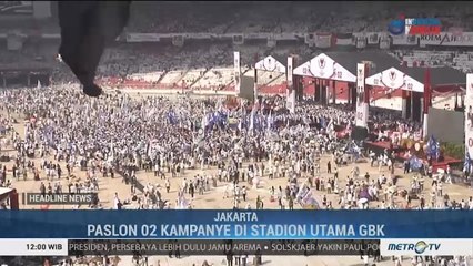 Prabowo-Sandi Gelar Kampanye Terbuka di GBK