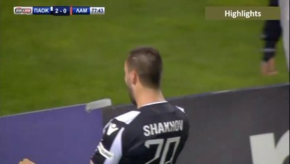2-0 Yevgeniy Shakhov AMAZING Goal - PAOK 2-0 Lamia - 07.04.2019