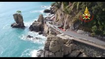 5 mesi e mezzo dopo la mareggiata, riaperta la strada per Portofino