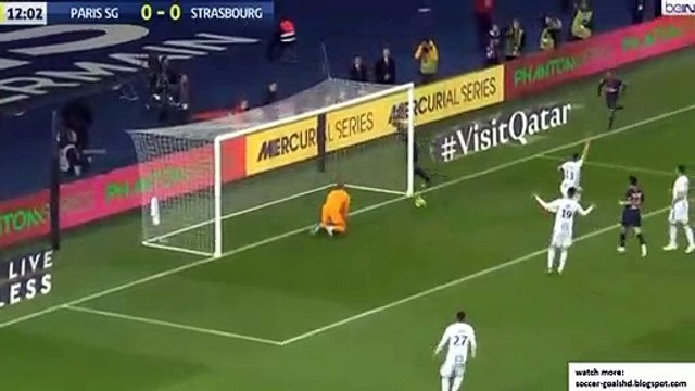 Résumé PSG - Strasbourg but But Choupo-Moting 1 - 0