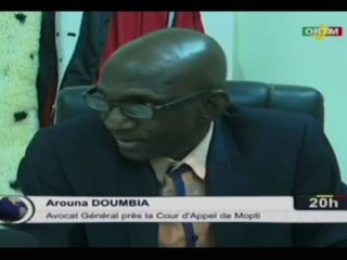 ORTM/Rencontre avec l’avocat général de la cour d’appel de Mopti, Arouna DOUMBIA pour parler des travaux de la première session de l’année judiciaire 2018-2019