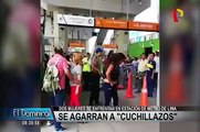 Mujeres se enfrentan a cuchillazos en estación de Metro de SJL