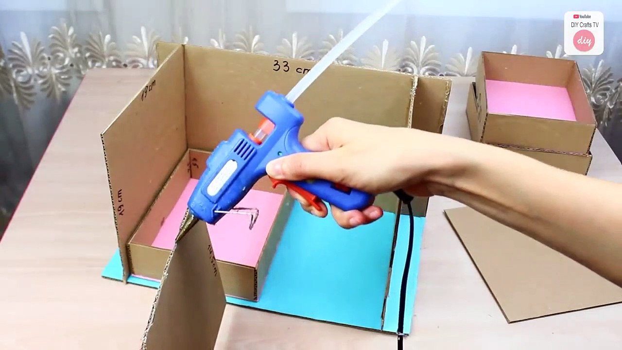 DIY ADORABLE ORGANIZER BOX USEFUL EVER // 32 Compartment for Keeping Everything