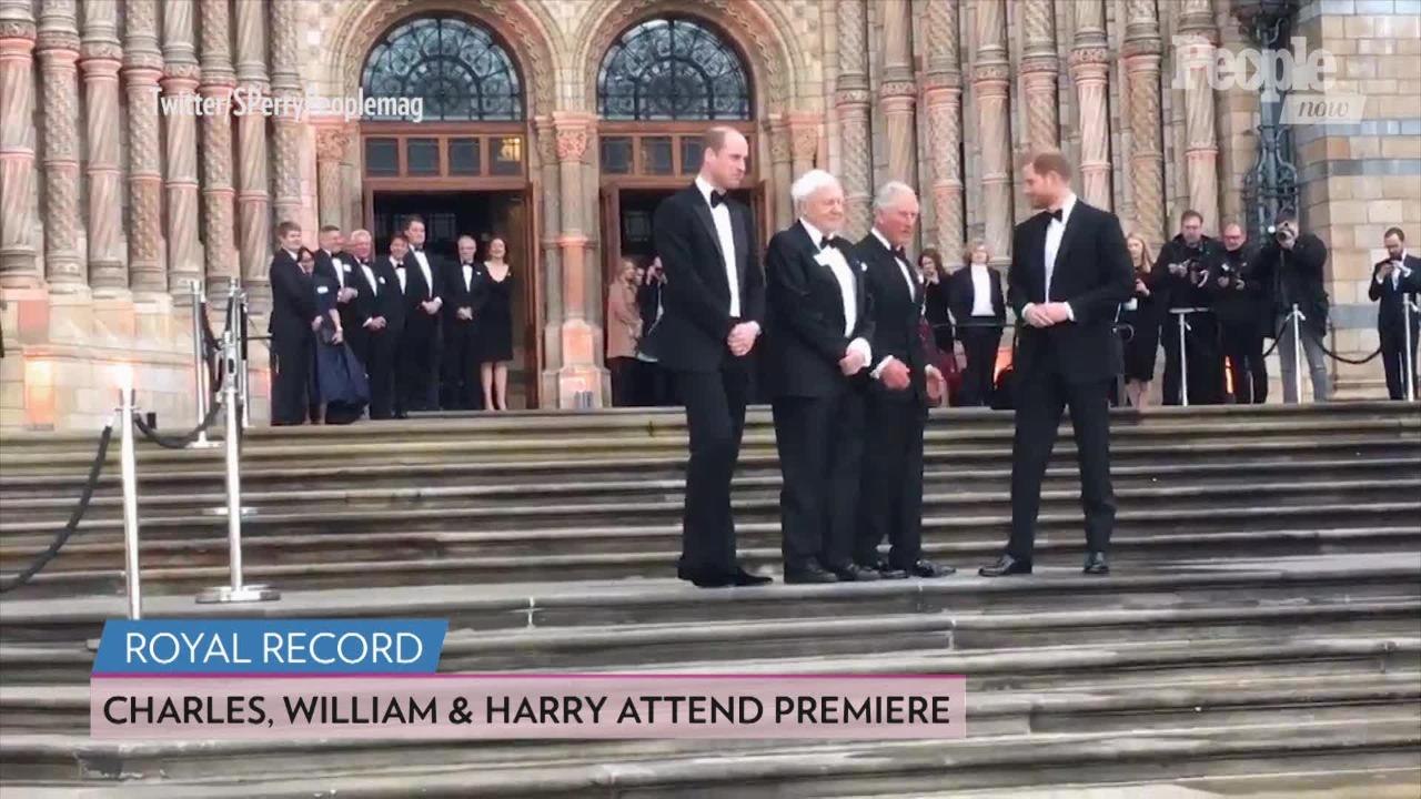 Prince Harry, Prince William and Prince Charles Step Out in Matching Tuxes for Rare Joint Event