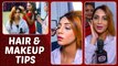 Arshi Khan REVEALS Her Hair And MakeUp Secrets For FANS | TellyMasala