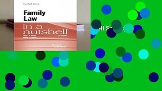 Family Law in a Nutshell (Nutshell Series)