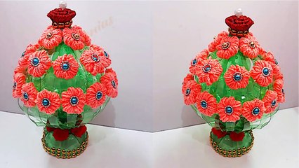 Flower vase/Guldasta with plastic bottle and wool |Best out of waste |diy  Woolen Guldasta/flower pot - video Dailymotion