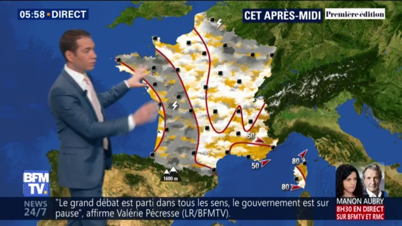 La pluie fait progressivement son arrivée par l'Ouest ce lundi