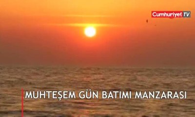 İstanbul’da eşsiz gün batımı