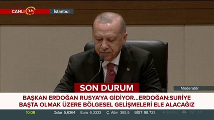 Cumhurbaşkanı Erdoğan Rusya'ya gidiyor