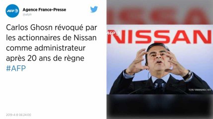 Carlos Ghosn révoqué par les actionnaires de Nissan après 20 ans de règne