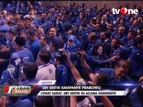 SBY Kritik Kampanye Akbar Prabowo-Sandi
