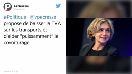Valérie Pécresse : «Il faut baisser la TVA sur les transports»
