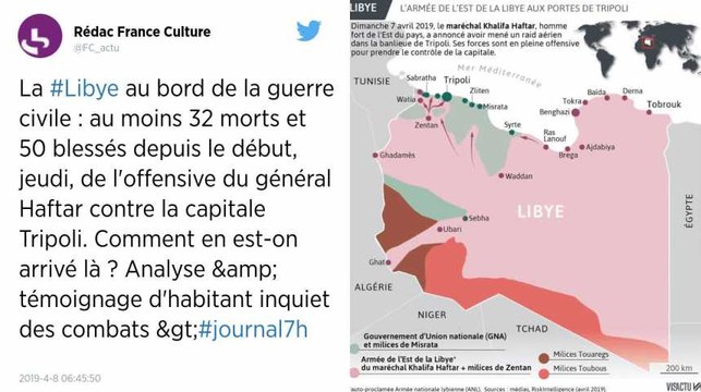 Libye. 32 morts depuis le début de l’offensive du maréchal Haftar sur Tripoli
