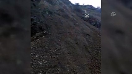 Heyelan dolayısıyla kapanan yol açıldı - SİİRT