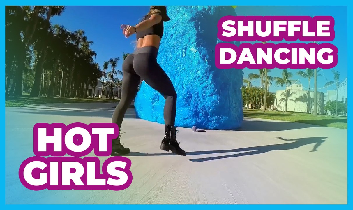 14 HOT GIRLS SHUFFLE DANCING