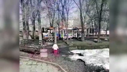 El tren para niños de Siberia que circula vacío con Rammstein a todo volumen