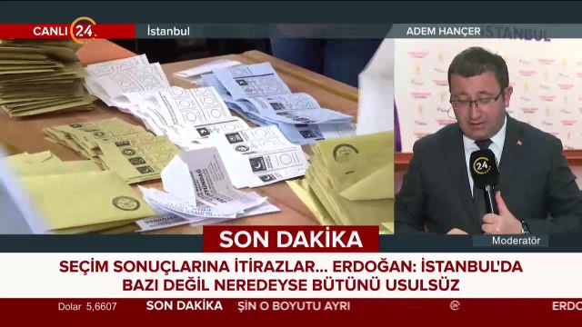 İstanbul'da geçersiz oyların sayımı