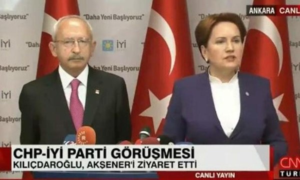 Meral Akşener konuşurken CNN Türk yayını kesti