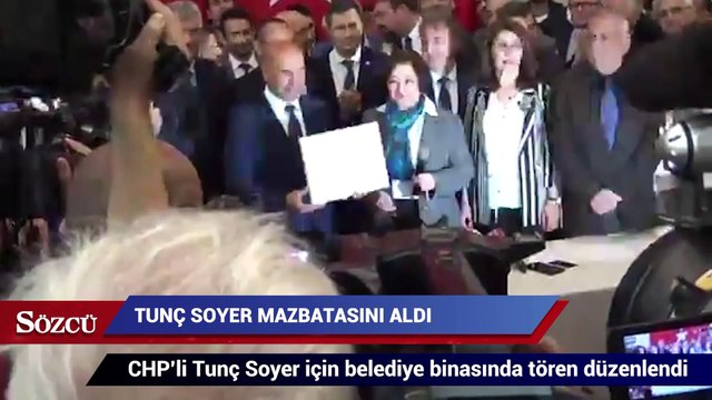 Tunç Soyer mazbatasını böyle aldı