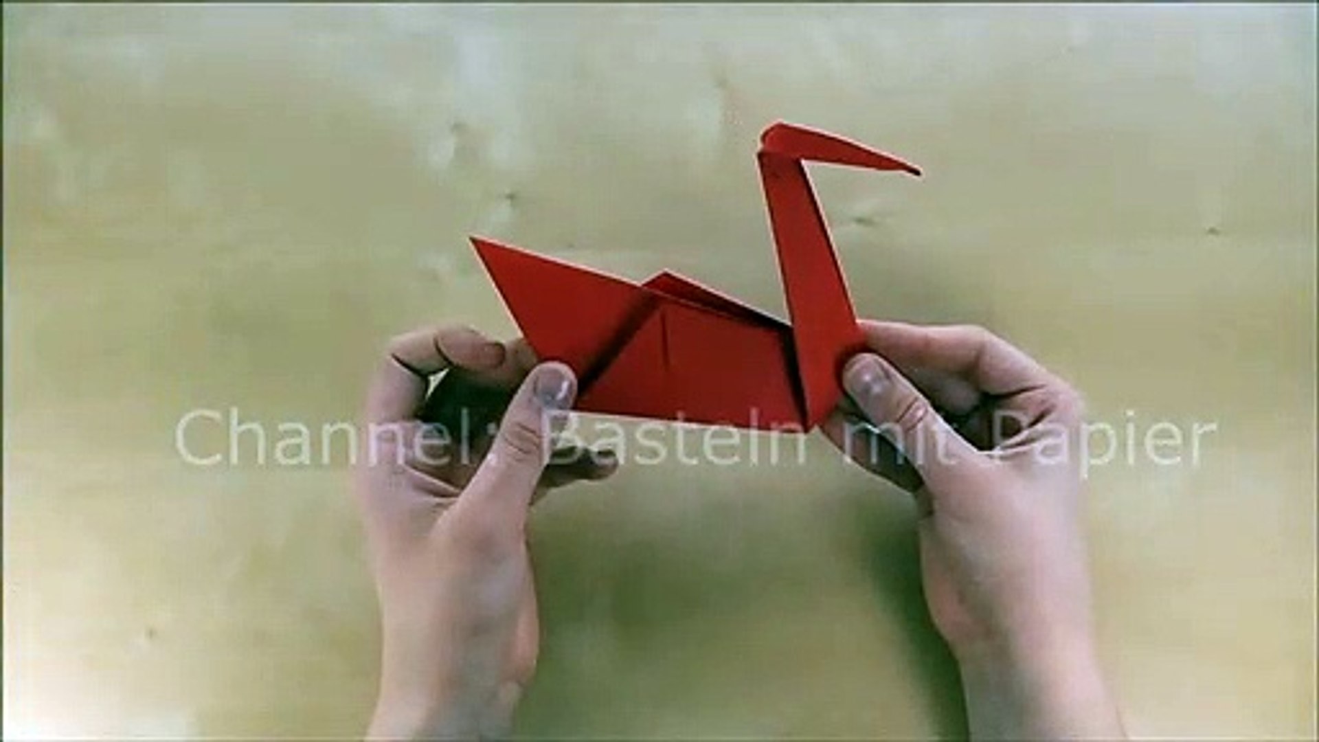 Origami Schwan Basteln Mit Papier Bastelideen Tiere Falten Mit Kindern