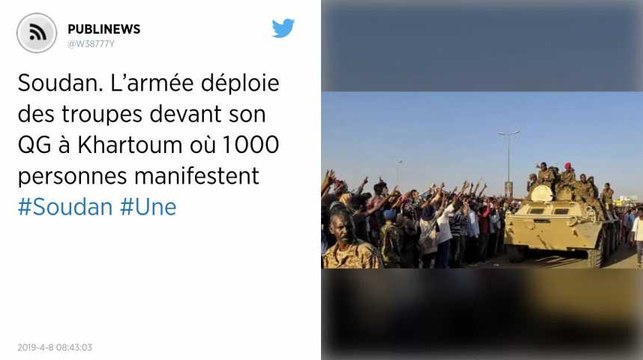 Soudan. L’armée déploie des troupes devant son QG à Khartoum où 1 000 personnes manifestent